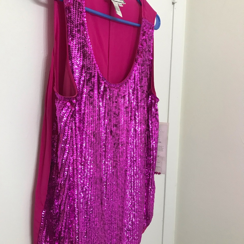 Diane Gilman, sequined tank, size 1x